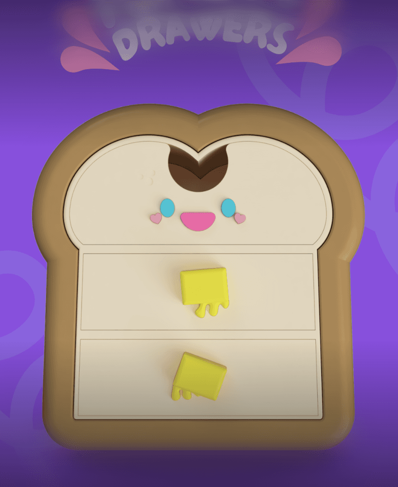 Toasty Drawer 3d model