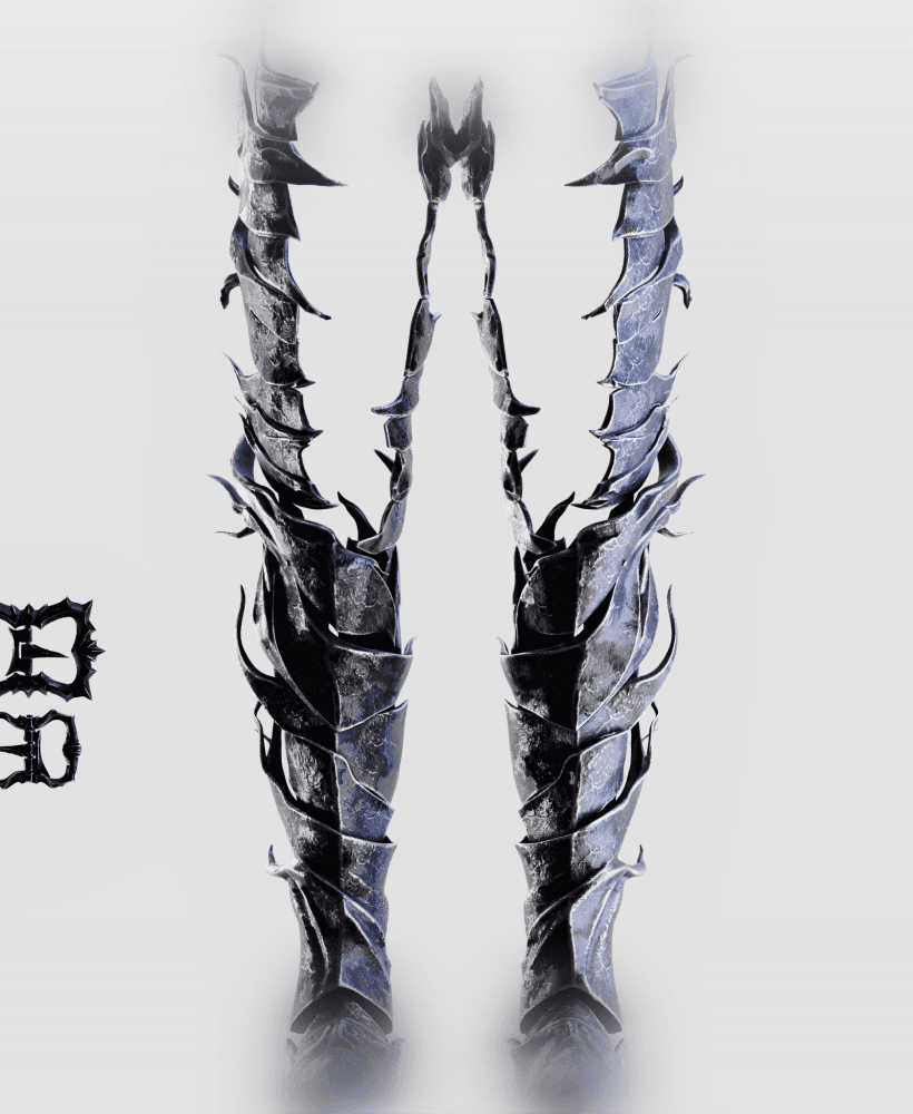 HEOLSTOR COSPLAY LEG Armor STL Model Print Fan Art 3d model