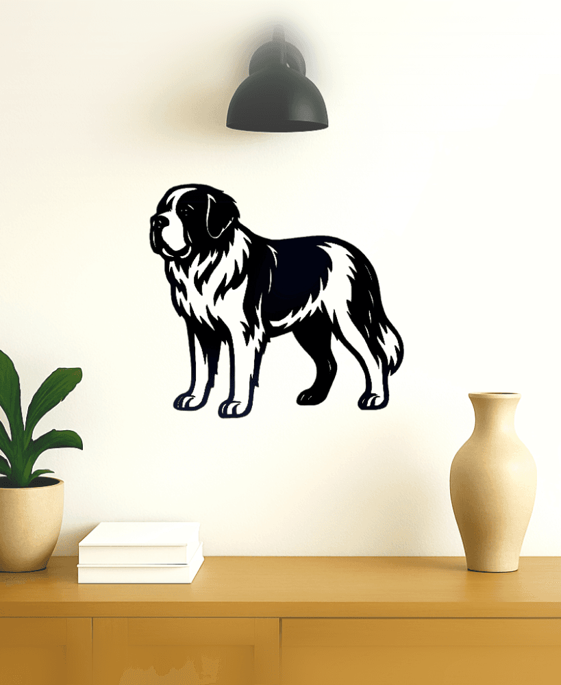 Décoration murale de chien 3d model