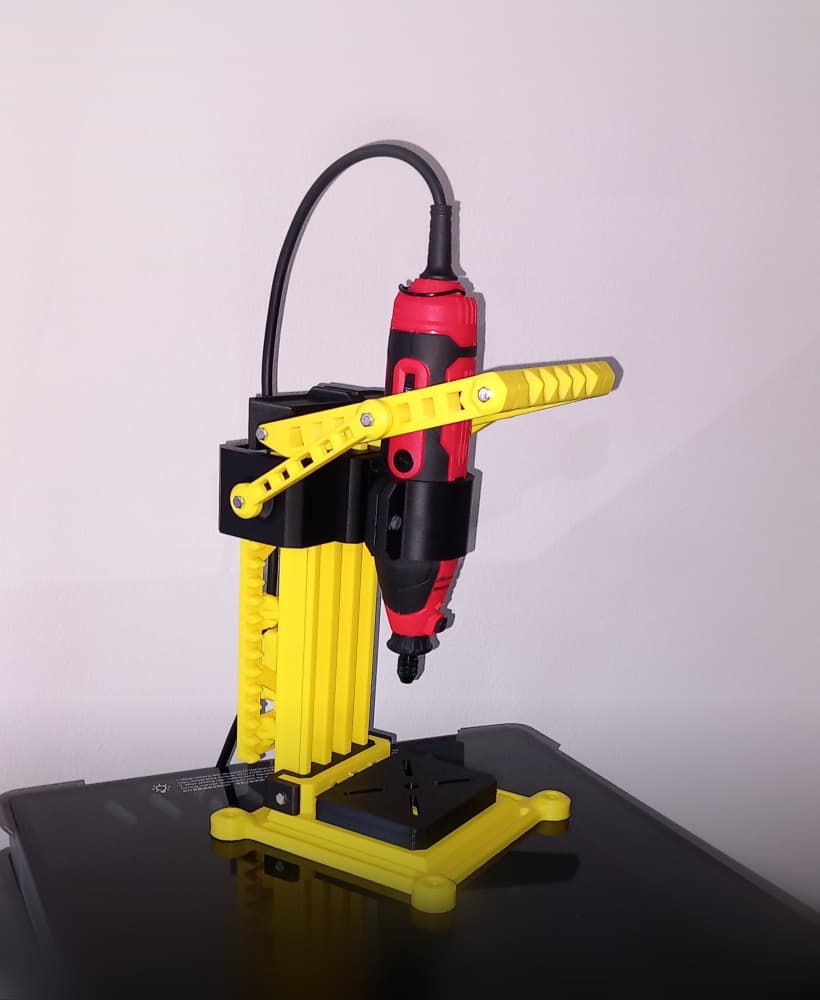 Lil' Lupo Rotary Tool Drill Press w Modular Accessories 3d model