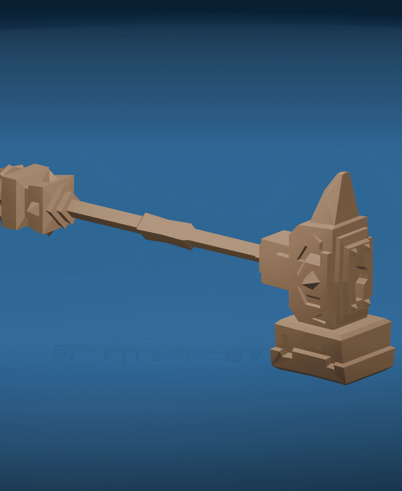 Dwarf Hammer v2 3d model