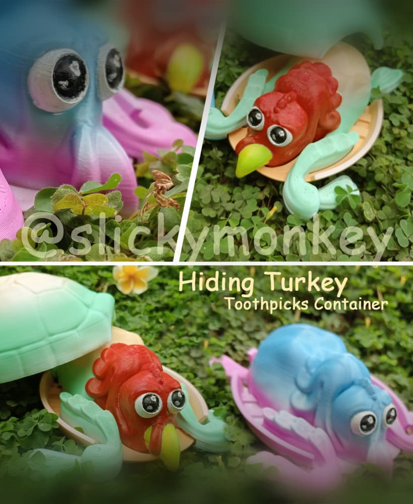 Hiding Turkey Turtle 3d model