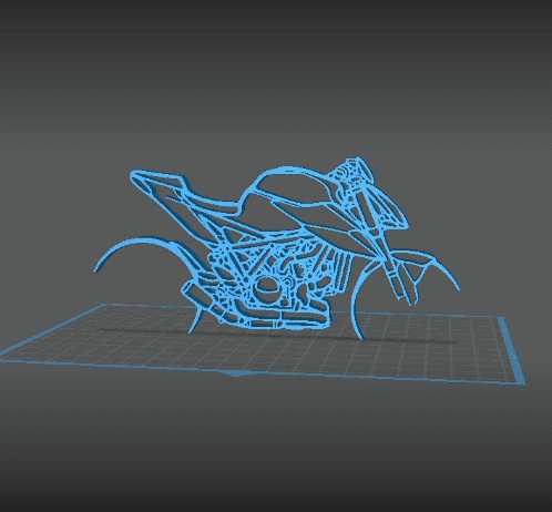 KTM - Duke R 1290 Wall Art 3d model