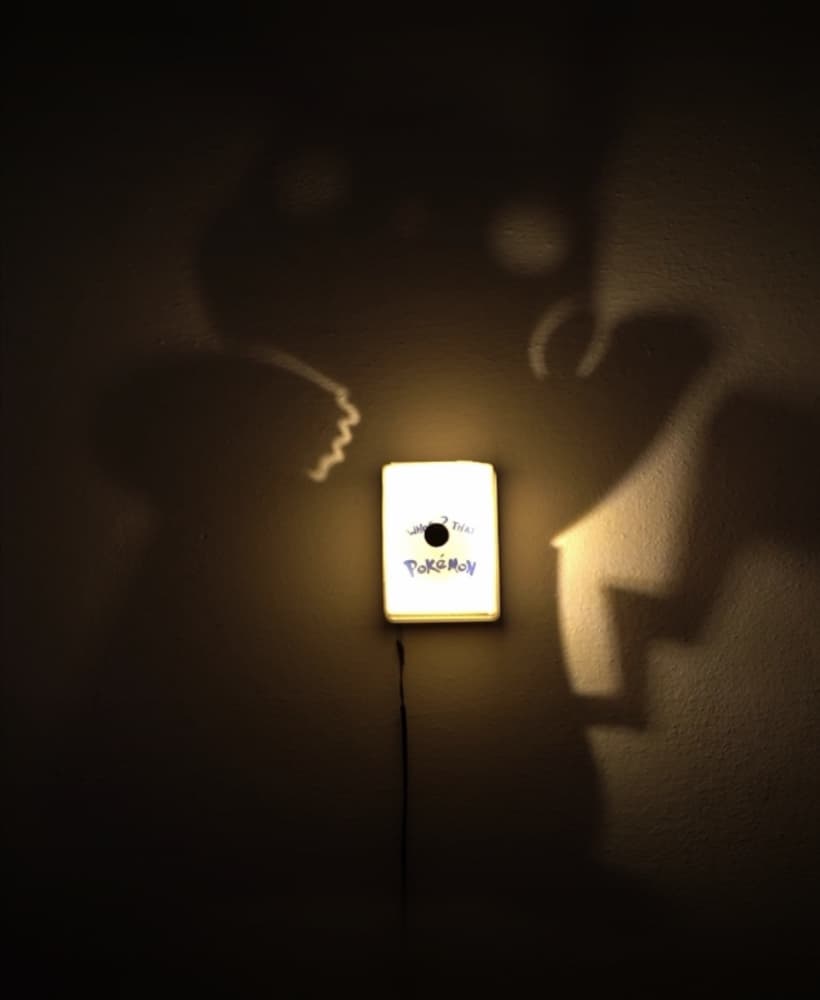 Pikachu Shadow Box Lamp 3d model