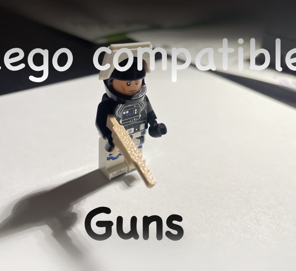 Lego Compatible Weapons 3d model
