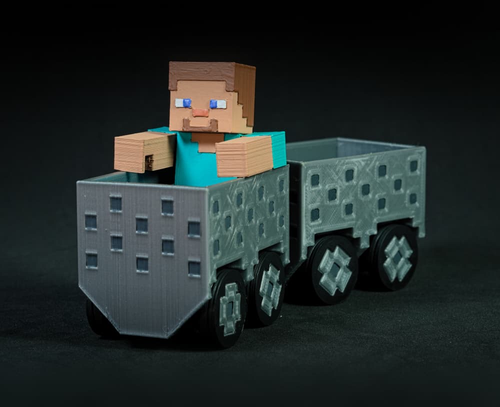 Minecraft Steve's Trolley 3d model
