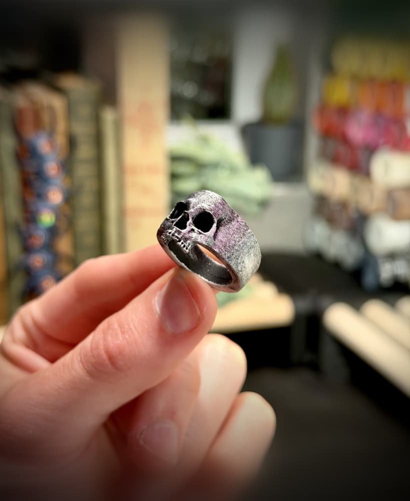 Skull ring #2 3d model
