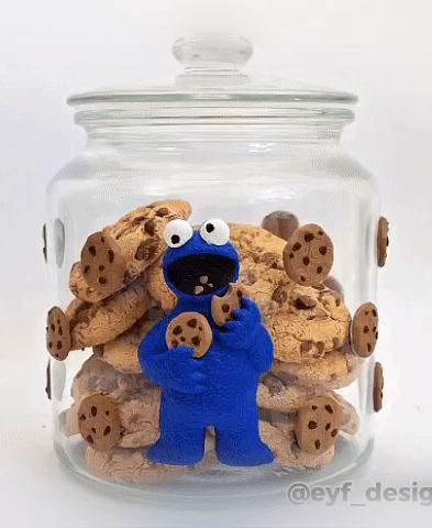 Cookie Monster Cookie Jar 3d model