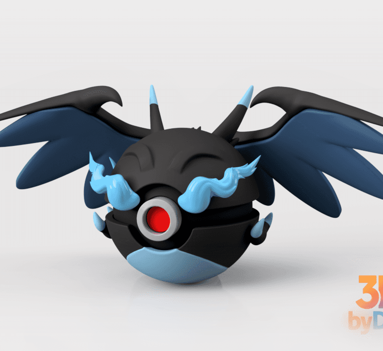 Charizard (Mega X) Ball 3d model