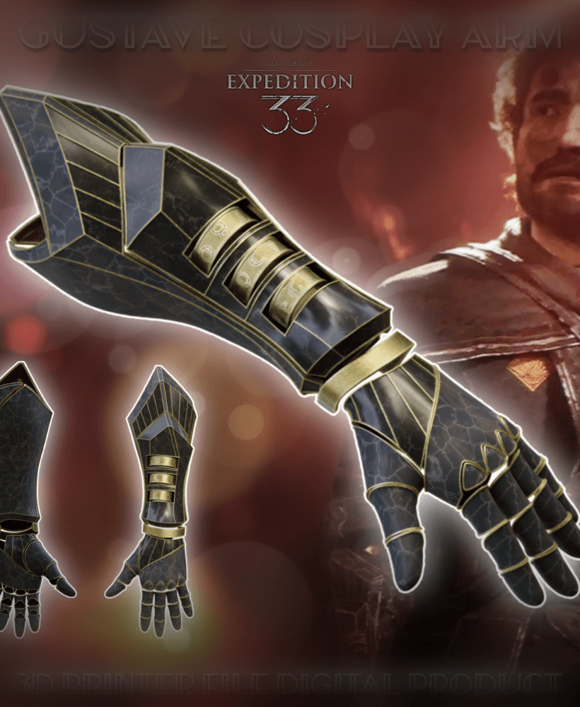 Gustave Prosthesis Wearable Cosplay Arm Clair Obscur: Expedition 33 3d model