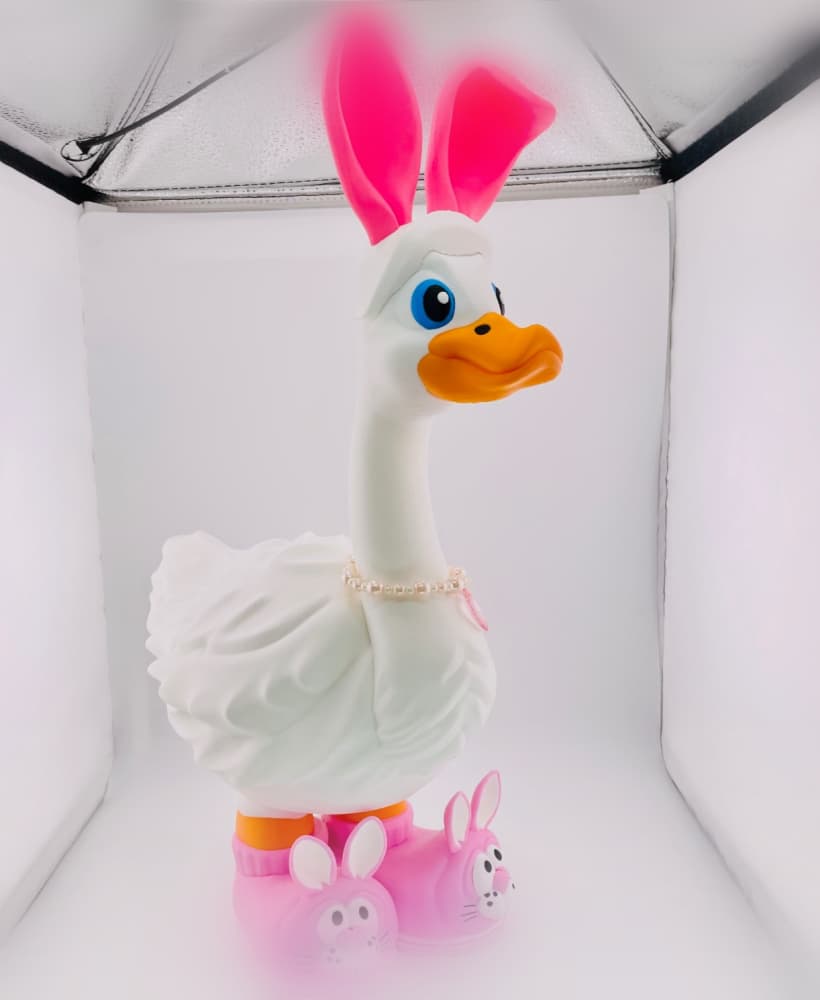 Bunny Slippers & Ears Goose Gear for Porch Goose 3d model