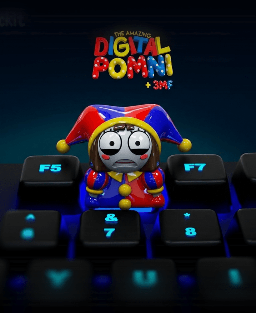 Pomni Keycap Digital Circus Artisan Keycap 3d model