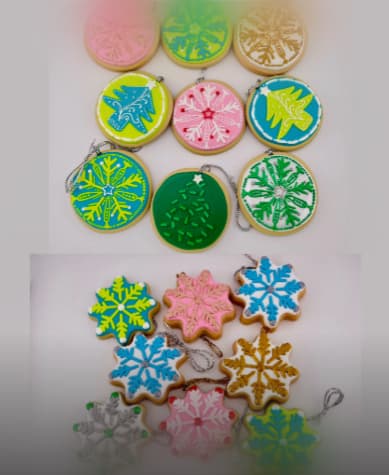 Holiday Sugar Cookie Ornament Set 3d model