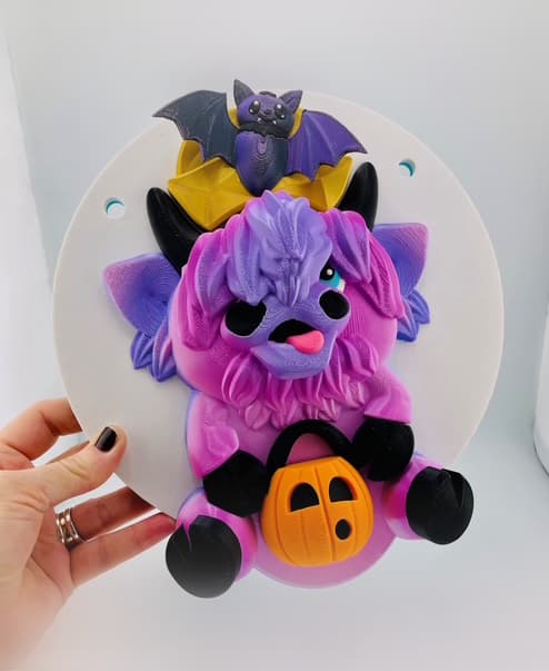 Magnetic Halloween Bat Hat For Modular Cow Sign 3d model