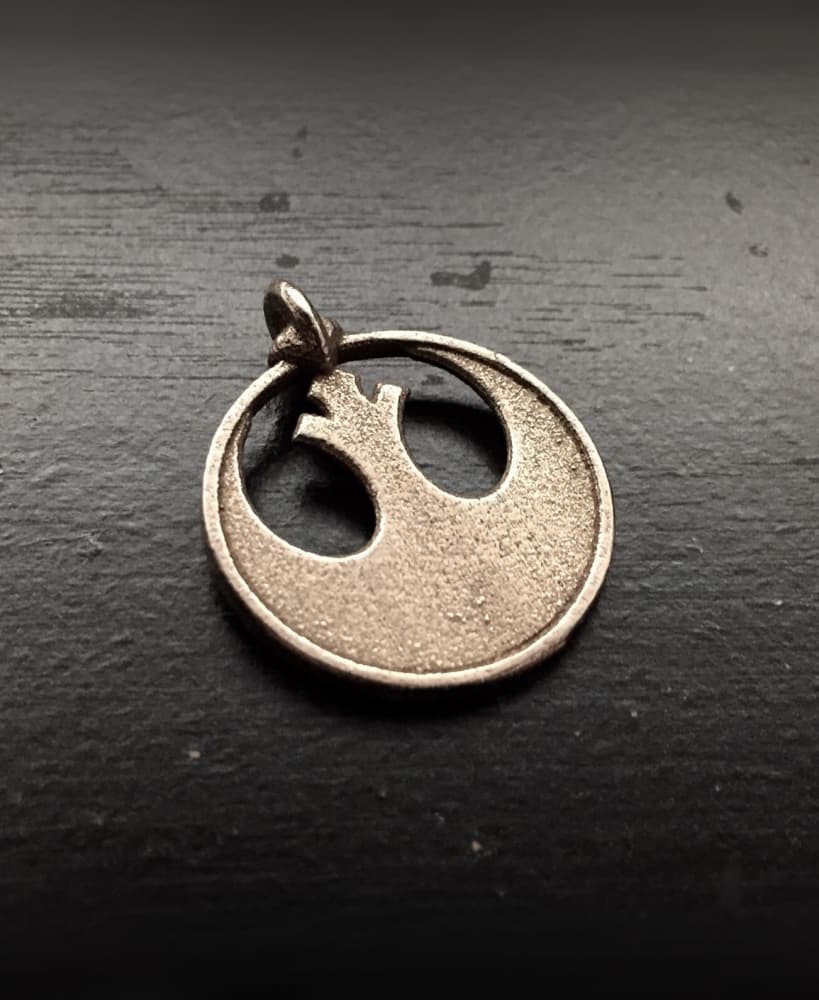 Rebel Symbol Keychain 3d model
