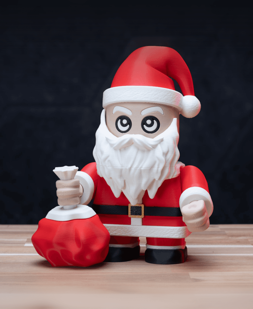 Santa Chunk - Christmas Santa Claus Kit | No Supports, No AMS, No Glue 3d model