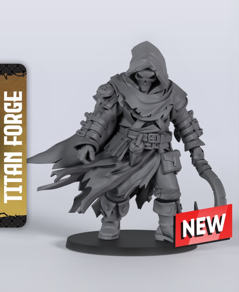 Human Male Warlock - With Free Dragon Warhammer - 5e DnD Inspired for RPG and Wargamers 3d model