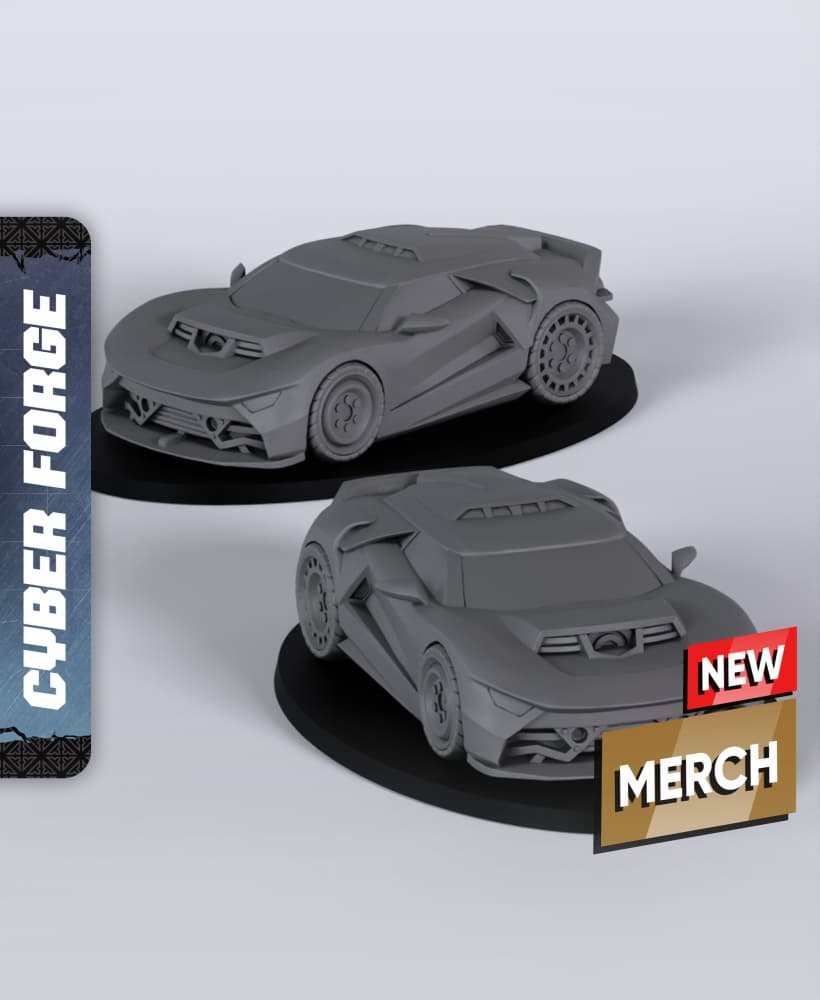 Glacier - With Free Cyberpunk Warhammer - 40k Sci-Fi Gift Ideas for RPG and Wargamers 3d model