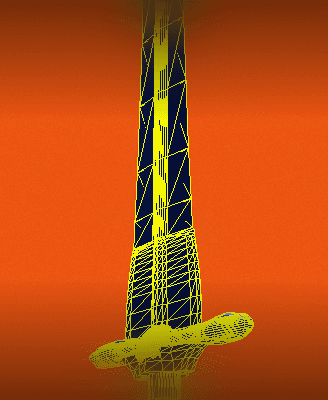 Holy Deadly Sword Of Crom Low Poly 3D Model 3d model