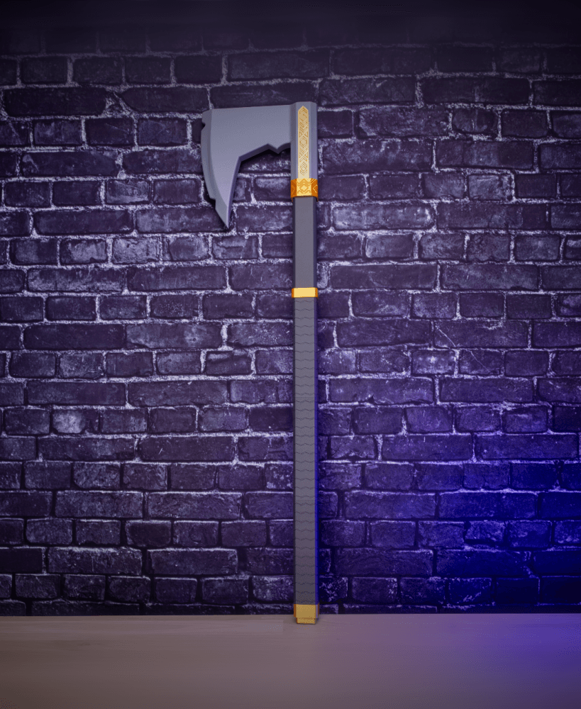 Gimli’s Bearded Axe – Axe Kit | No Supports, No AMS, No Glue 3d model
