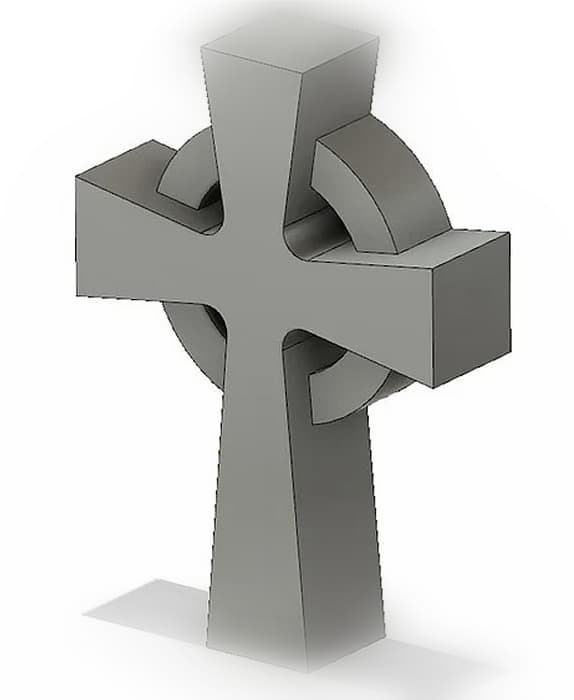 Saxon Cross Pendant 3d model
