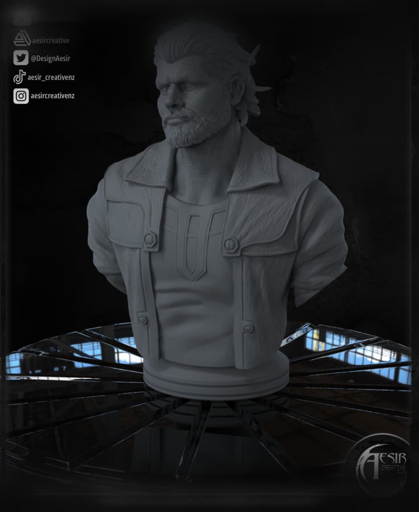 VANDER - ARCANE - BUST 3d model