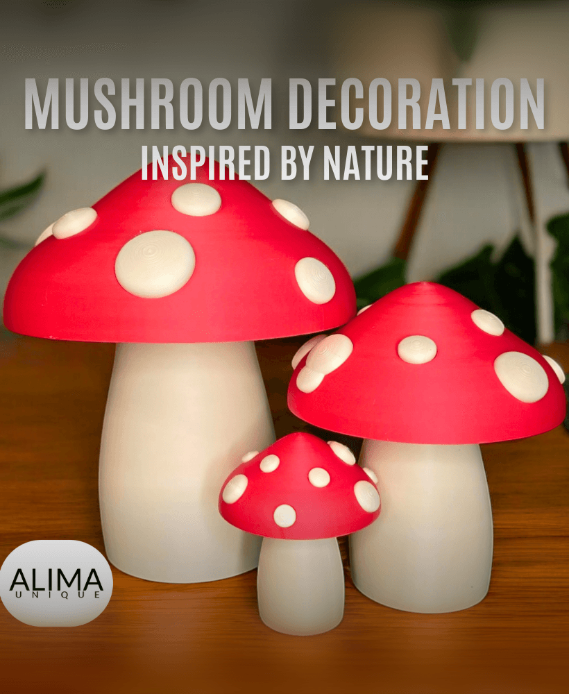 Inspired by Nature Mushroom Deco / Vase Mode / Secret Place 3d model
