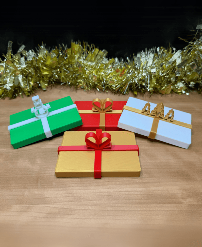 Reusable Christmas Gift Card Box Holiday Gift Card Box 3d model