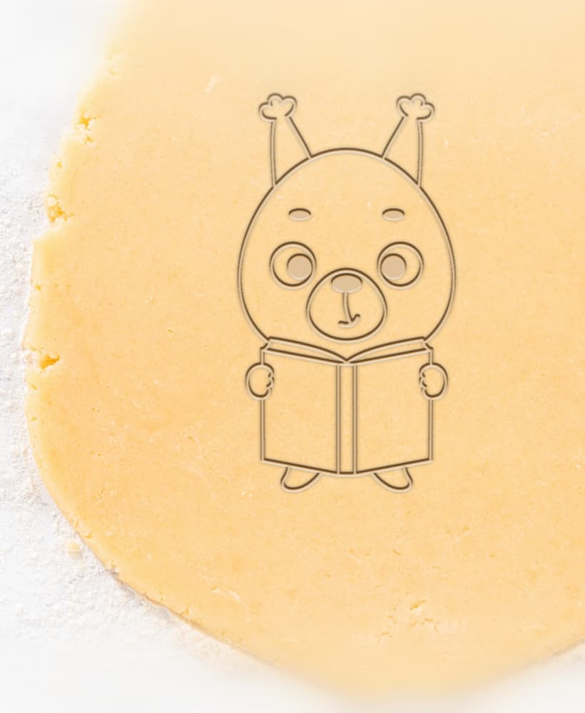 Baby Animal Cookie Cutter, Biscuit Cutter 3d model