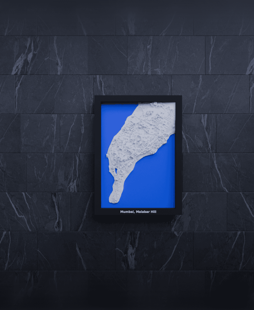 Mumbai, Malabar Hill, India - 3D Miniature 3d model