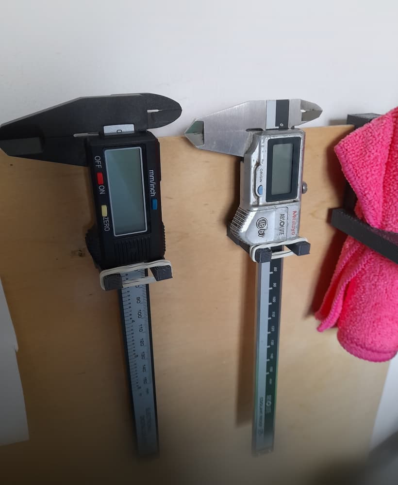caliper holder with hook 3d model