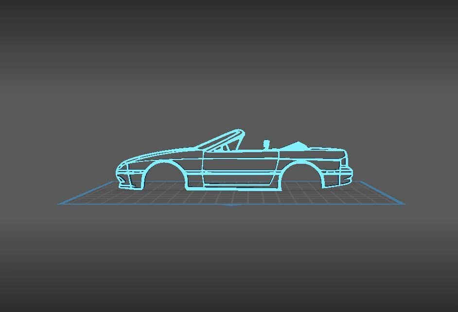 Mazda - RX7 Wall Art 3d model