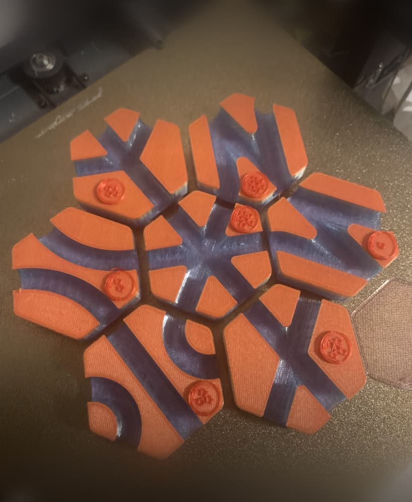Dragon Ball Hextraction Tiles 3d model