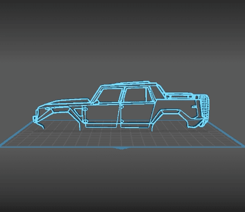 Lamborghini - LM002 Wall Art 3d model