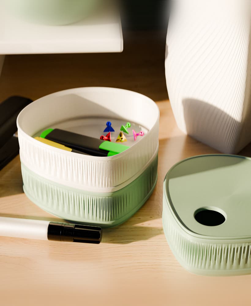 Flowline Stackable Organizers – 3D Printed Modular Desk Storage | Minimal & Modern 3d model