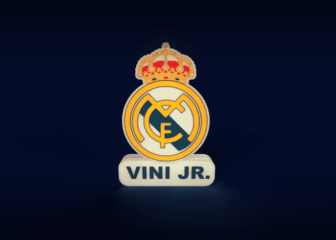Real Madrid Sign - LED strip compatible 3d model
