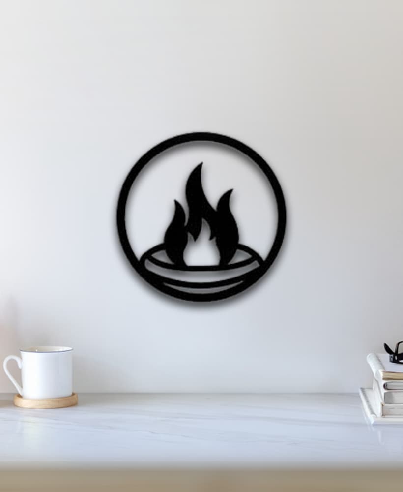 Four Element Fire Wall Art 3d model