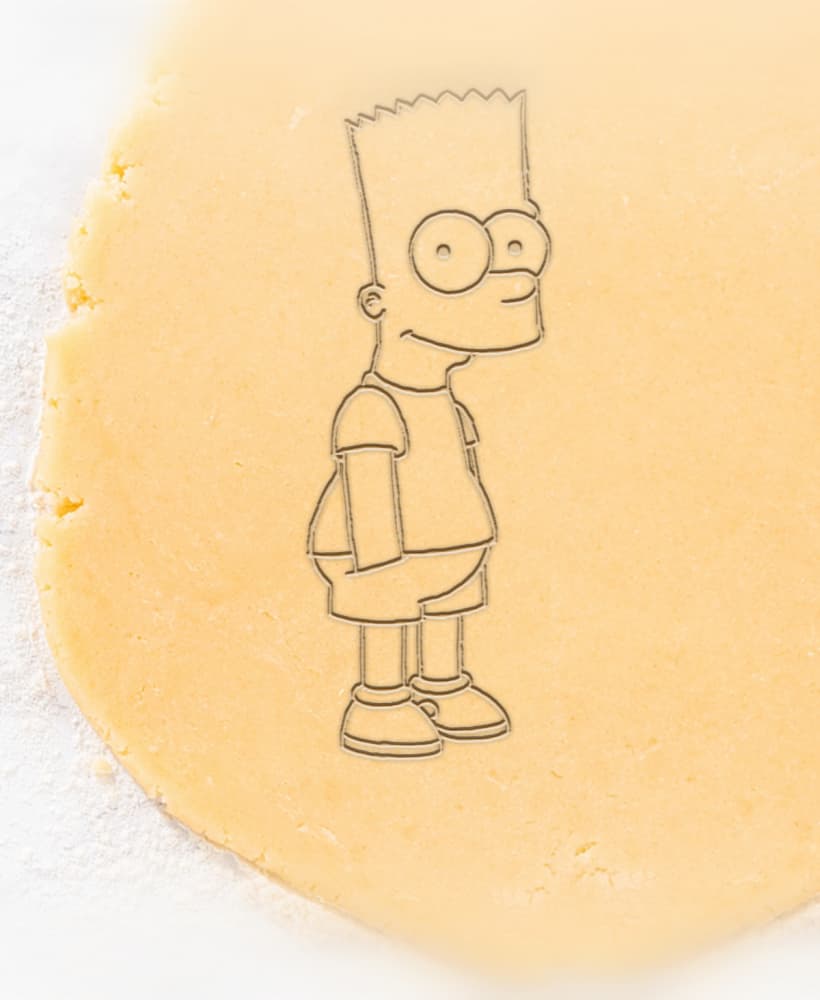 Simpsons Cookie Cutter, Biscuit Cutter 3d model