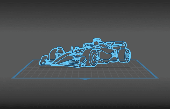 Formula 1 - Wall Art 3d model