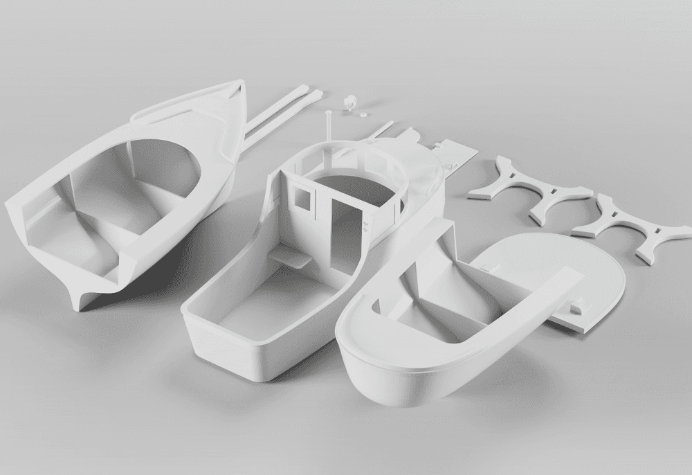 Fishing boat 3d model