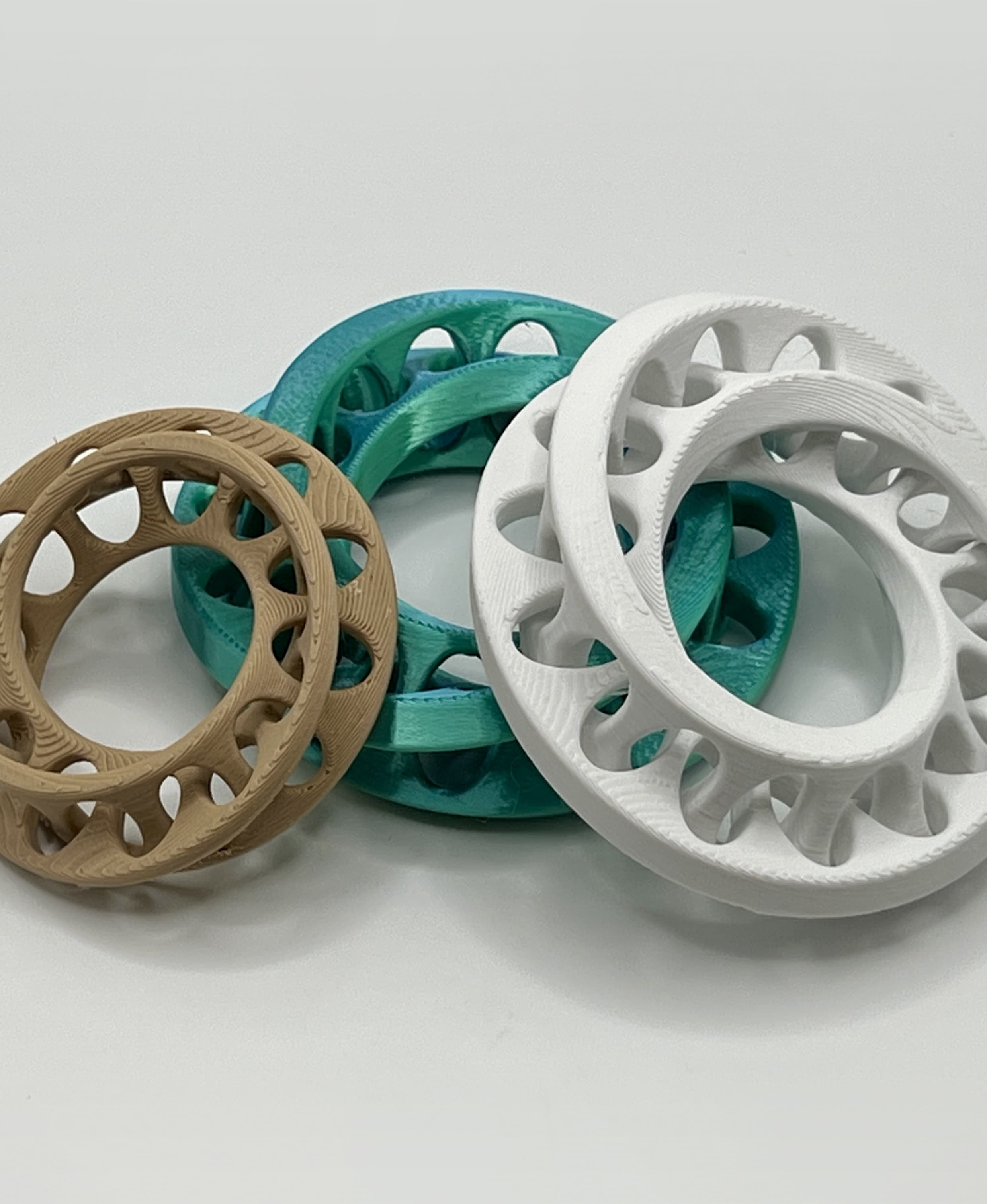 Fidget Interlocking Möbius Bands Illusion Dimensional Strips 3d model