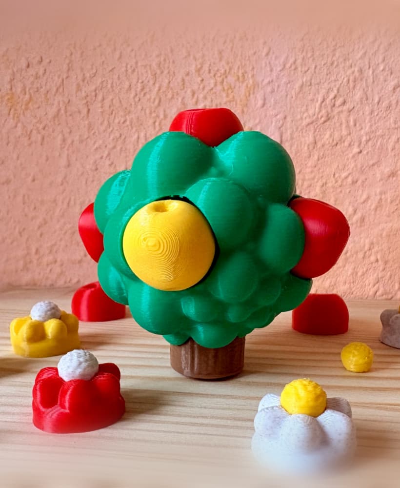 Fidget World | Apple Tree Clicky Fidget Toy 3d model