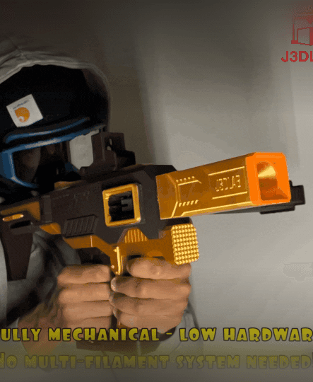 Dart Blaster SMG Onyx Nerf Cosplay Rifle Replica Firearm Mechanical Gift 3d model