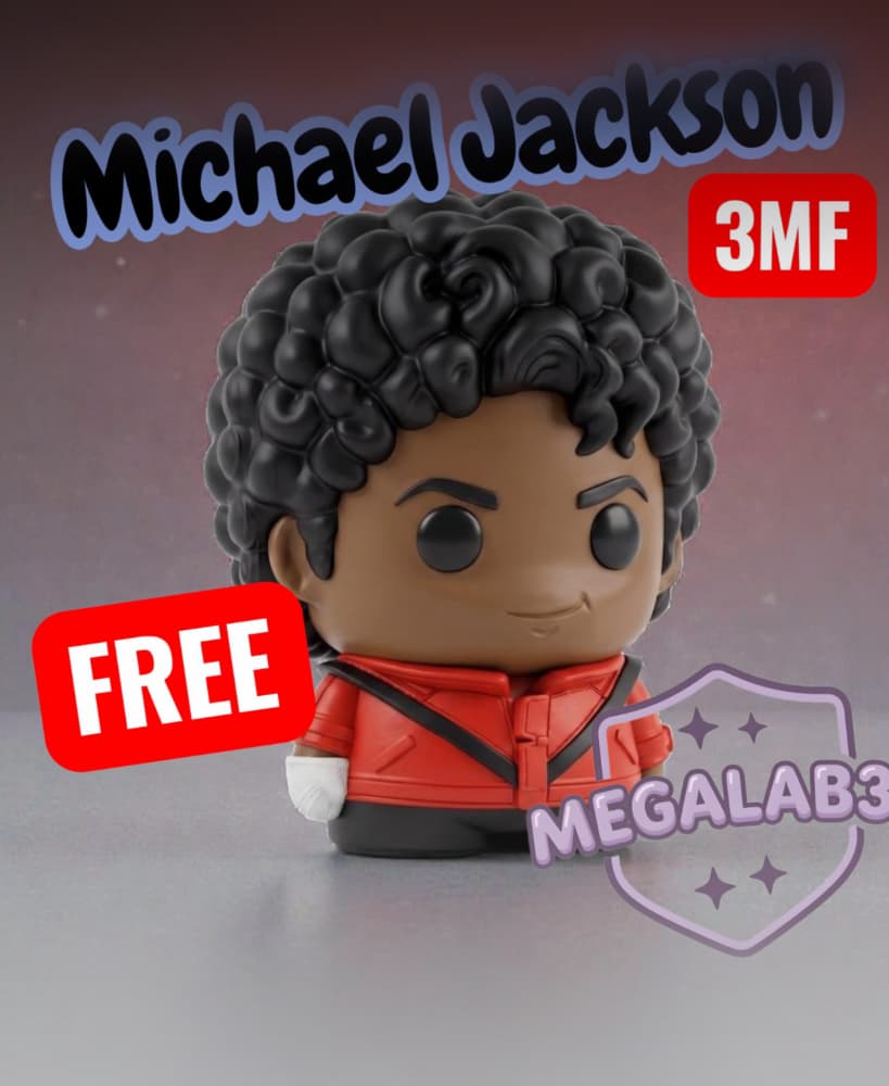 Michael Jackson Fan Art FREE MegaLab3d 3d model