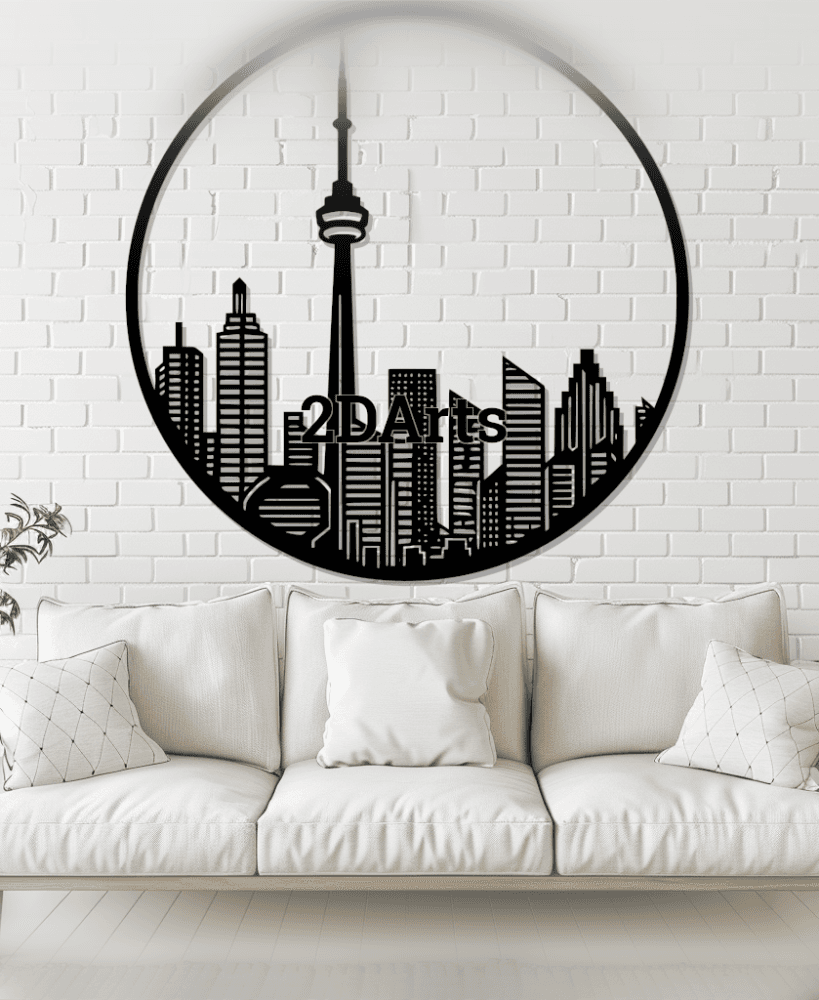 Skyline 2D Wall Art/Window Art 3d model