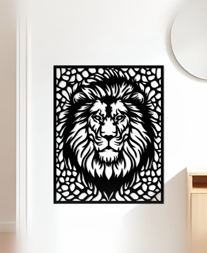 Lion Wall Art, Wall Decor, Home Decor 3d model