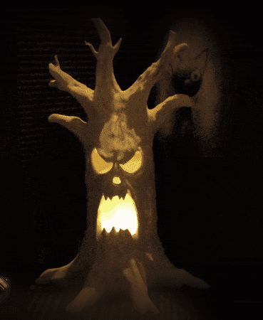Haunted Tree Trunk – 3D Printable Halloween Decoration 3d model