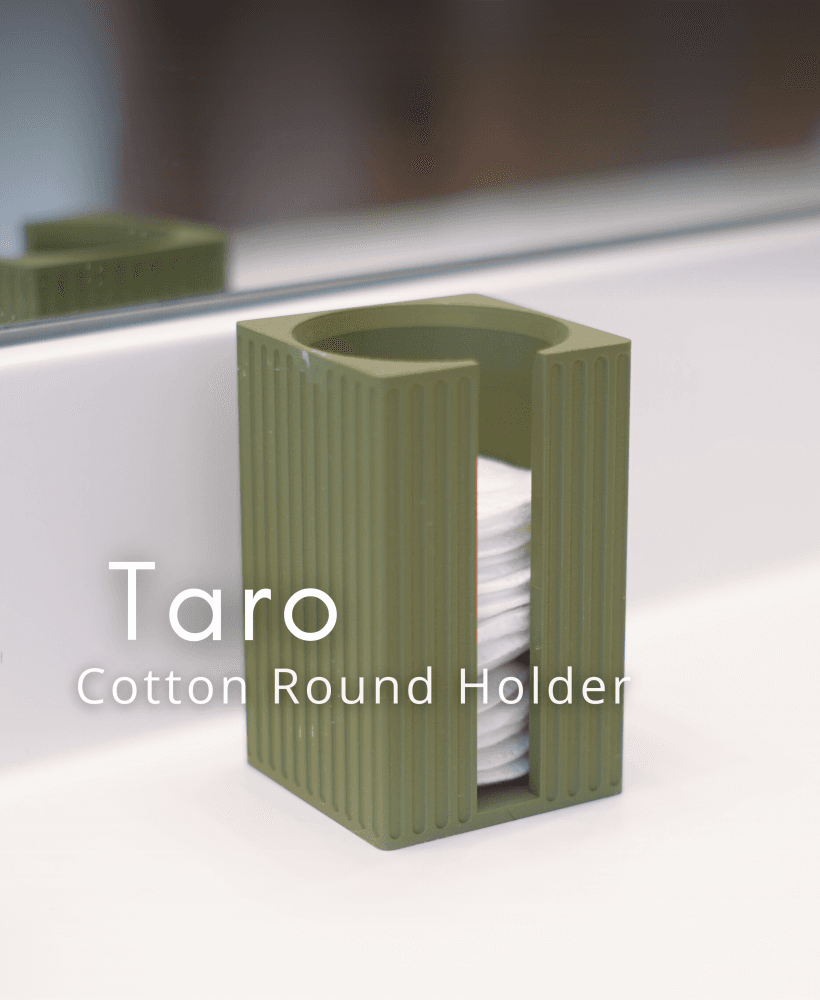 Taro Bathroom Set - Cotton Round Holder 3d model