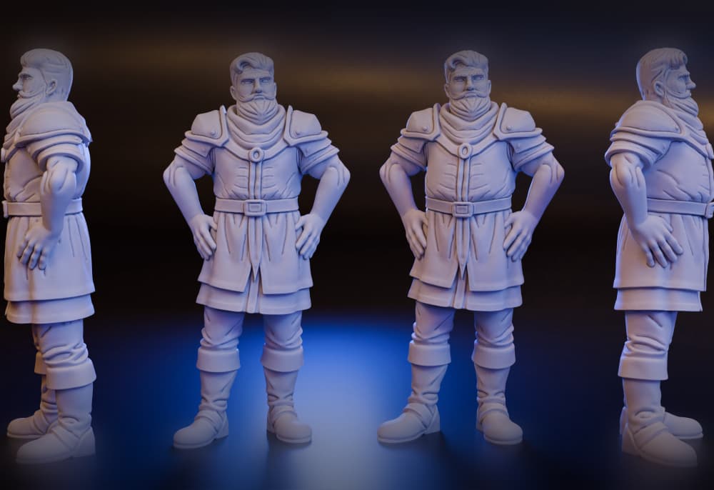 Moonberry Urwin Martikov (DND / TTRPG) 3d model