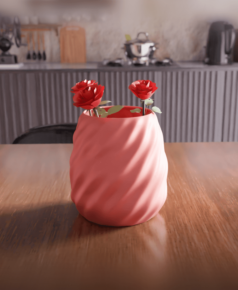 Twisted Spiral Vase 3d model